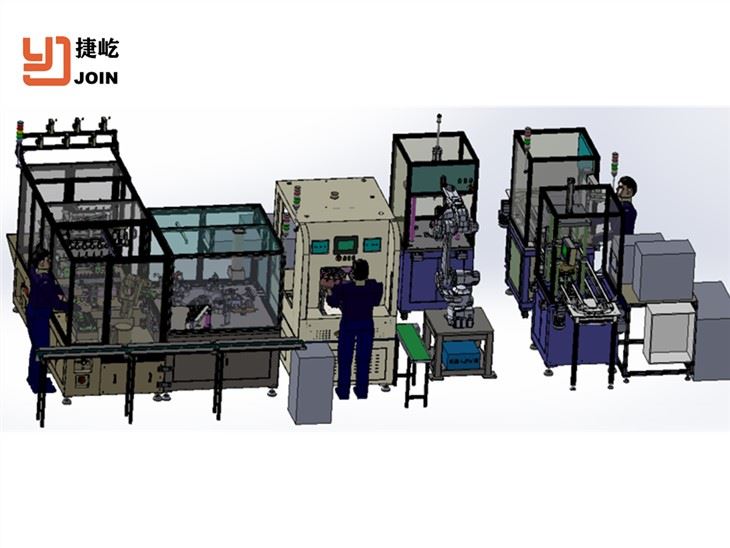 Línea del estator de la máquina de bobinado del servomotor